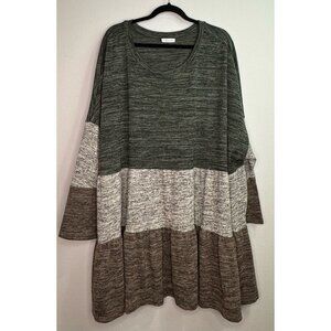 Chic‎ Soul Long Lightweight Blouse/Sweater Dress Women’s Plus Size 3X